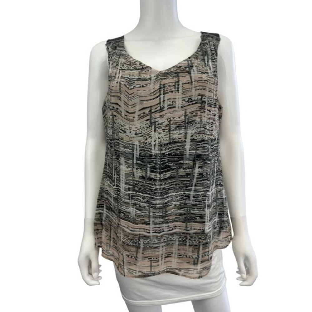Iris Setlakwe Gray Print Tank H0350